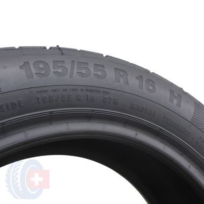 3. 1 x CONTINENTAL 195/55 R16 87H ContiPremiumContact 5 Sommerreigfen 2017  6mm