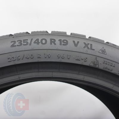 6.  235 40 19 4x CONTINENTAL 235/40 R19 96V XL WinterContact TS 870 P Winterreifen 2024 8-7,2mm