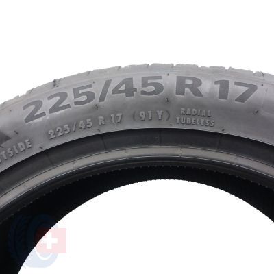 6. 225 45 17 2x CONTINENTAL 225/45 R17 91Y XL PremiumContact 6 Sommerreifen 2019 VOLL WIE NEU
