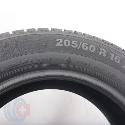 8. 205 60 16 4x CONTINENTAL 205/60 R16 96H XL ContiWinterContact TS 830 P SEAL Winterreifen  2025 9-8,2mm