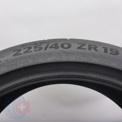 4. 225 40 19 2x CONTINENTAL 225/40 R19 93Y XL SportContact 7 Sommerreifen 2023, 2024 5,8-6,8mm