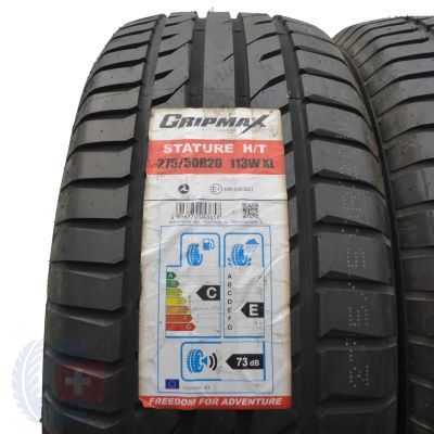 2. 275 50 20 2x GRIPMAX 275/50 R20  113W XL Stature H/T Sommerreifen 2016 VOLL Ungebraucht   