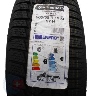3. 205 55 19 1x CONTINENTAL 205/55 R19 97H XL WinterContact TS850P Winterreifen 2021 WIE NEU VOLL