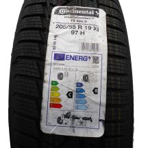 3. 205 55 19 1x CONTINENTAL 205/55 R19 97H XL WinterContact TS850P Winterreifen 2021 WIE NEU VOLL