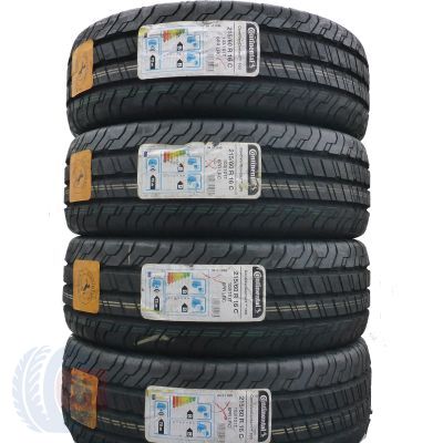 215 60 16C 4x CONTINENTAL 215/60 R16C 103/101T ContiVanContact 100 Sommerreifen 2020 VOLL WIE NEU 