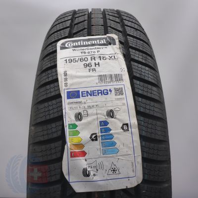 195 60 18 1x CONTINENTAL 195/60 R18 96H XL WinterContact TS870P Winterreifen 2023 WIE NEU VOLL
