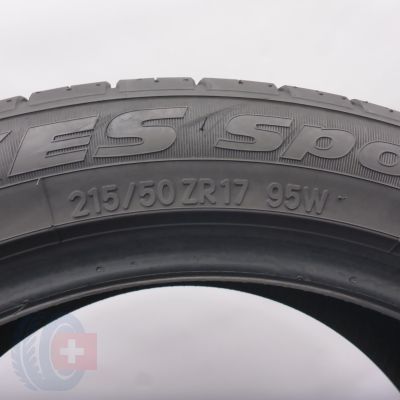 5. 215 50 17 2x TOYO 215/50 R17 95W XL Proxes Sport Sommerreifen 2018 6,8-7mm