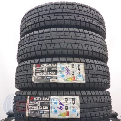155 70 12 4x YOKOHAMA 155/70 R12 73Q Ice Guard ic50 Winterreifen 2014 Ungebraucht  