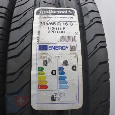 2. 235 65 16C 4x CONTINENTAL 235/65 R16C 115/113R ContiVanContact 200 Sommerreifen 2018/21 Ungebraucht  