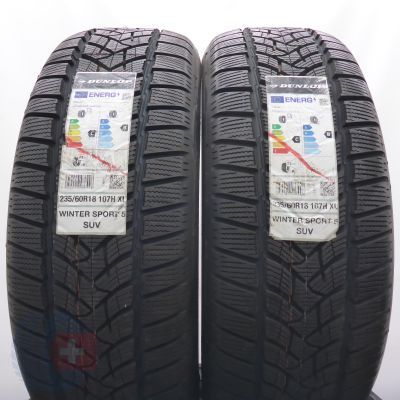 235 60 18 2x DUNLOP 235/60 R18 107H XL Winter Sport 5 SUV Winterreifen 2021 Ungebraucht  