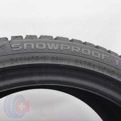 5.  245 40 19 4 x NOKIAN  245/40 R19 98V XL Snowproof 1 Winterreifen  2024 7,5-7,2mm
