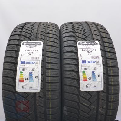 3. 245 45 18 4x CONTINENTAL 245/45 R18 96V  WinterContact TS 850 P Winterreifen 2023 VOLL WIE NEU 