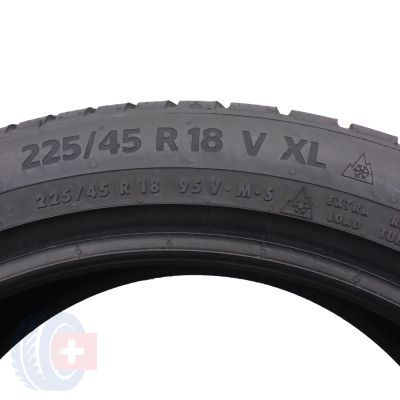 4. 225 45 18 2x CONTINENTAL 225/45 R18 95V XL WinterContact TS870P Winterreifen  2021/22 Wie Neu