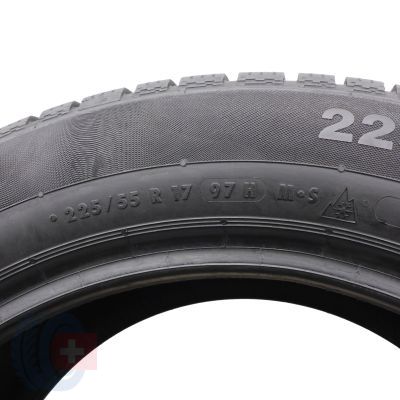 7. 2 x CONTINENTAL 225/55 R17 97H ContiWinterContact TS 830 P Winterreifen  2013 7mm