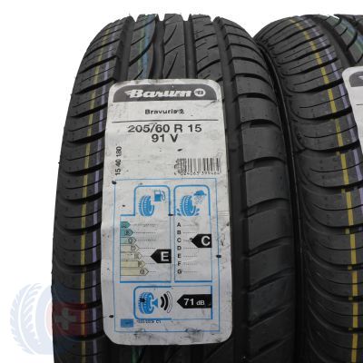 2. 205 60 15 2x BARUM 205/60 R15 91V Bravuris 2 Sommerreifen 2019 VOLL WIE NEU