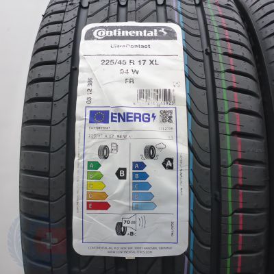 3. 225 45 17 4x CONTINENTAL 225/45 R17 94W XL UltraContact Sommerreifen 2025/26 Ungebraucht   