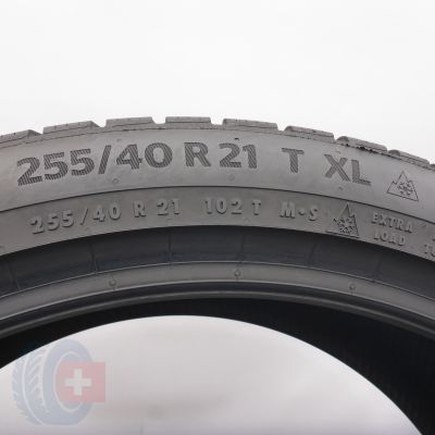 6. 255 40 21 2x CONTINENTAL 255/40 R21  102T XL WinterContact TS 870 P Winterreifen 2024 7,8mm
