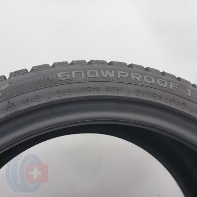 6. 245 40 19 4x NOKIAN 245/40 R19 98V  Snowproof 1 2023/24 Winterreifen  7mm