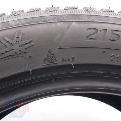 8. 215 55 17 4x MICHELIN 215/55 R17 98V XL Alpin 5 Winterreifen 2016 6,2-6,8mm
