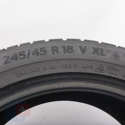 4. 245 45 18 1x CONTINENTAL 245/45 R18 100V XL WinterContact TS 870 P Winterreifen 2022 6,8mm