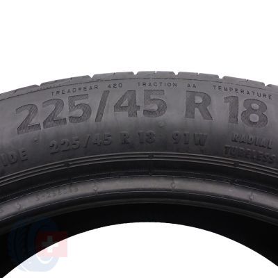 5. 225 45 18 4x CONTINENTAL 225/45 R18 91W EcoContact 6 MO Sommerreifen 6mm 2020/22