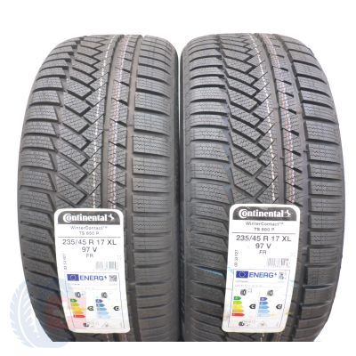 4. 235 45 17 4x CONTINENTAL 235/45 R17 91V XL WinterContact TS850P Winterreifen 2021 VOLL Wie Neu