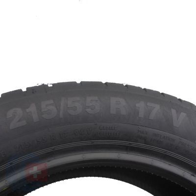 6. 2 x CONTINENTAL 215/55 R17 94V ContiEcoContact 5 Sommerreifen 2017  6.8mm
