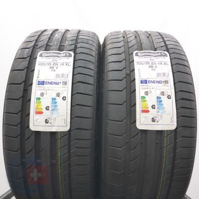  225 35 19 2x CONTINENTAL 225/35 ZR19 88Y XL ContiSportContact 5P R02 Sommerreifen 2022 Ungebraucht  