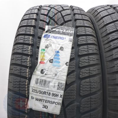 2. 225 50 18 2x DUNLOP 225/50 R18 99H XL SP Winter Sport 3D A0 Winterreifen 2023 Ungebraucht   