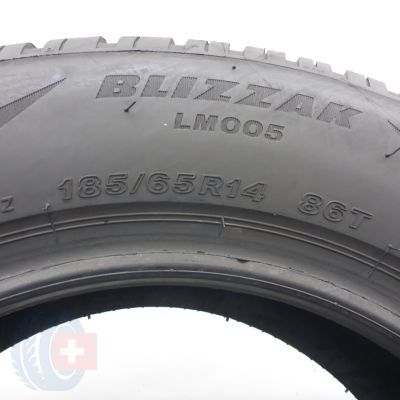 6. 185 65 14 4x BRIDGESTONE 185/65 R14 86T XL Blizzak Lm005 Winterreifen 2022 7-7,6mm