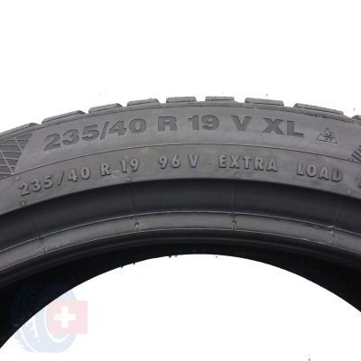 5. 235 40 19 2x CONTINENTAL 235/40 R19 96V XL WinterContact TS850P Winterreifen 2018 6,8-7mm