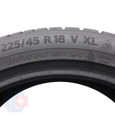 5. 225 45 18 2x CONTINENTAL 225/45 R18 95V XL WinterContact TS870P Winterreifen 2021, 2022 7-7,5mm