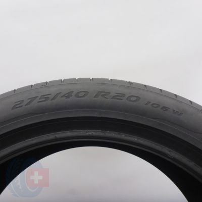 4. 275 40 20 1x PIRELLI 275/40 R20 106W XL P Zero RFT BMW Sommerreifen 2022 5,2mm