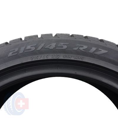 5. 2 x PIRELLI 215/45 R17 91H XL Sottozero 3 Winterreifen 2020 WIE NEU VOLL