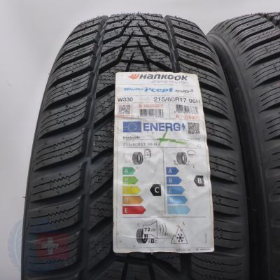 3. 215 60 17 2x HANKOOK 215/60 R17 96H Winter ICept Evo 3 W330 Winterreifen 2022 VOLL