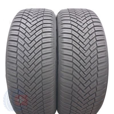 2 x CONTINENTAL 195/55 R16 91V XL AllSeasonContact Ganzjahresreifen 2019, 2020 WIE NEU 7mm