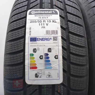 3. 255 55 19  4x CONTINENTAL 255/55 R19 111V XL WinterContact Ts 870 P Winterreifen 2023  Ungebraucht  