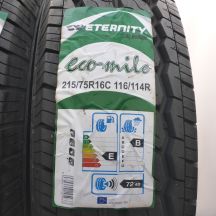 3. 215 75 16C 4x ETERNITY 215/75 R16C 116/114R Eco-Mile Sommerreifen 2016 Ungebraucht   
