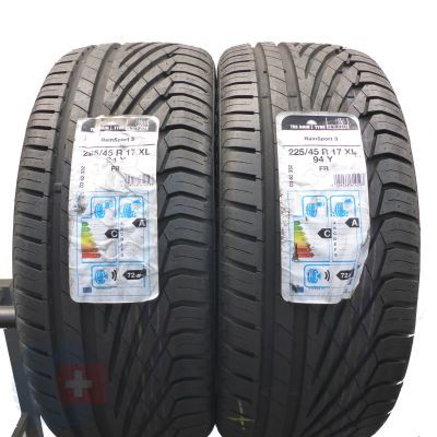 3. 225 45 17 4x UNIROYAL 225/45 R17 94Y XL Rain Sport 3 Sommerreifen 2019 VOLL WIE NEU