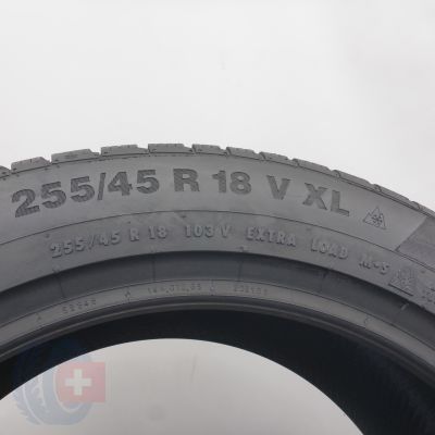 5. 25545 18 2x CONTINENTAL 255/45 R18 103V XL WinterContact TS 850 P Winterreifen 2023 Ungebraucht  