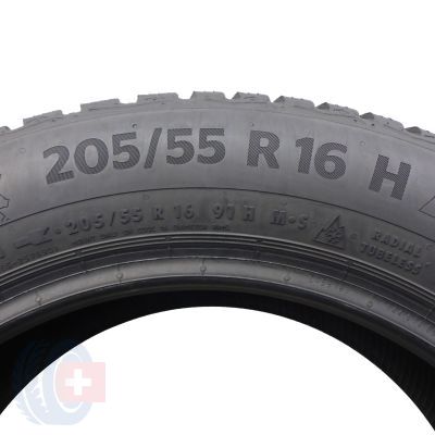 3. 205 55 16 1x CONTINENTAL 205/55 R16 91H WinterContact TS870 Winterreifen 7mm 2023 Wie Neu