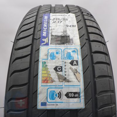 215 55 17 1x MICHELIN 215/55 R17 94W Primacy4 Sommerreifen 2021 WIE NEU VOLL