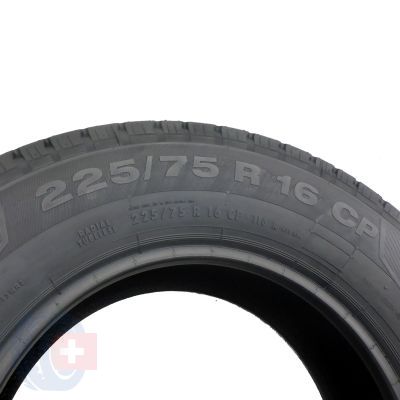 7. 4 x CONTINENTAL 225/75 R16 CP 116R VancoCamper Sommerreifen 2019 10mm  WIE NEU