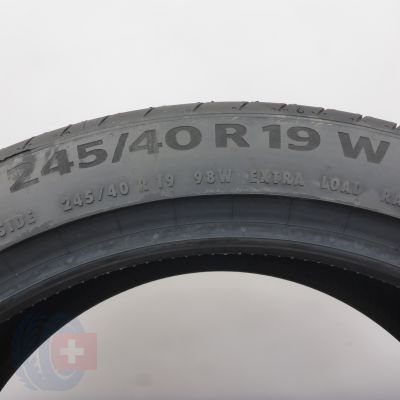 5. 245 40 19 4x CONTINENTAL 245/40 R19 98W XL Seal PremiumContact6 Sommerreifen 2024 WIE NEU VOLL