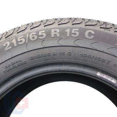 5. 215 65 R15C 4x CONTINENTAL 215/65 R15C 104/102T Vanco 2 Sommerreifen 2018 WIE NEU VOLL