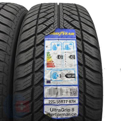 4. 225 55 17 2x GOODYEAR 225/55 R17 97H BMW UltraGrip 8 Performance Winterreifen 2015, 2016 UNGEBRAUCHT