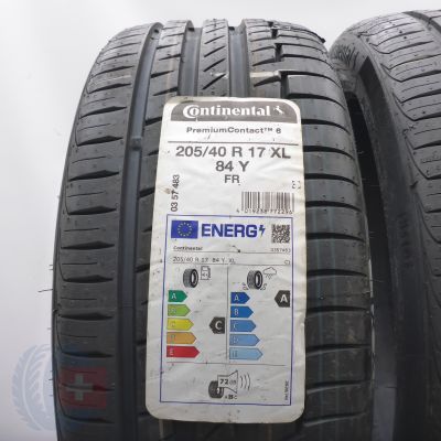 2. 205 40 17 4x CONTINENTAL 205/40 R17 84Y XL PremiumContact6 Sommerreifen 2023 VOLL