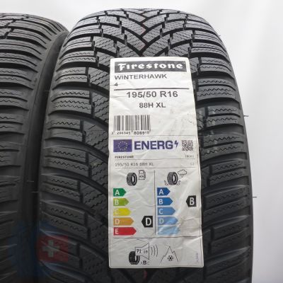 2.  195 50 16 2x FIRESTONE 195/50R16 88H XL WinterHawk 4 Winterreifen 2022 Ungebraucht  