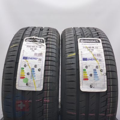 205 45 16 2x CONTINENTAL 205/45 R16 83W PremiumContact 6 Sommerreifen 2022 VOLL  205 45 16 2x CONTINENTAL 205/45 R16 83W PremiumContact 6 Sommerreifen 2022 VOLL