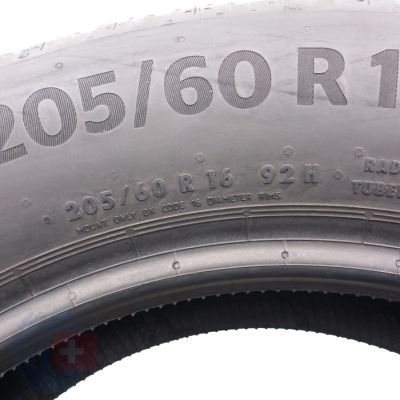 5. 205 60 16 4x CONTINENTAL 205/60 R16 92H EcoContact 6 Sommerreifen 6,2mm 2023